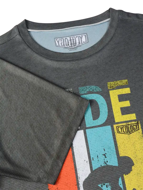 RIDE DARK GREY MEN'S TECHNICAL T-SHIRT