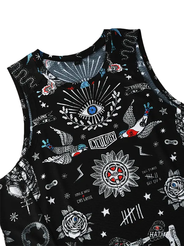 TATTOO MEN'S SLEEVELESS BASE LAYER