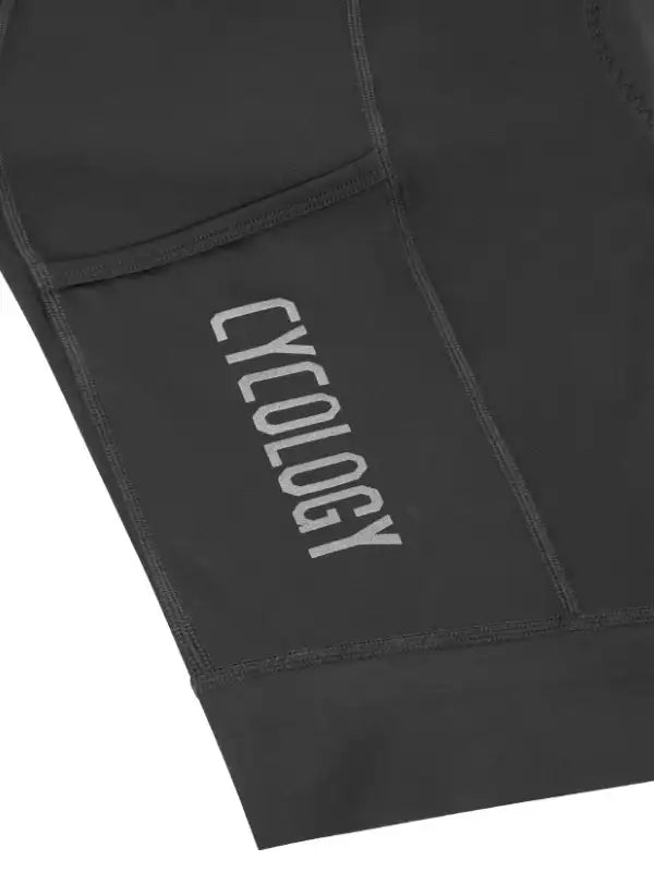 CYCOLOGY MEN'S CARGO BIB SHORTS BLACK