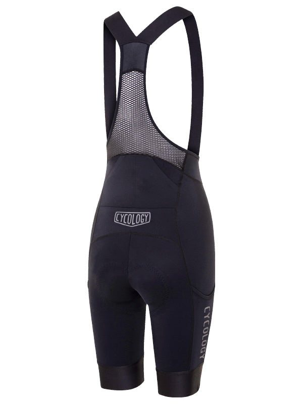 CYCOLOGY WOMEN'S CARGO BIB SHORTS BLACK