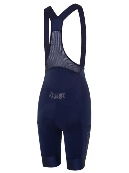 CYCOLOGY WOMEN'S CARGO BIB SHORTS NAVY