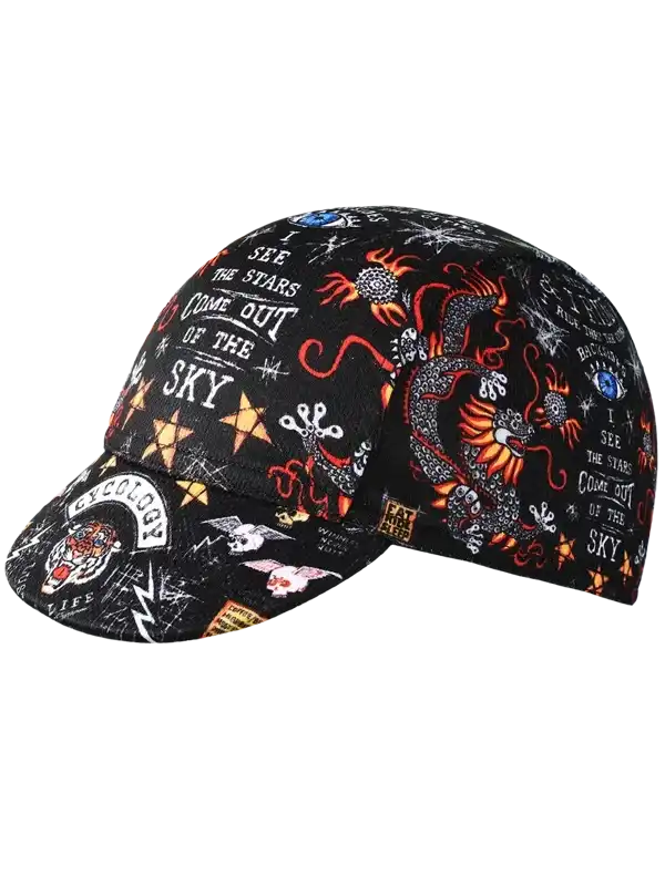 CITY OF ANGELS  CYCLING CAP BLACK