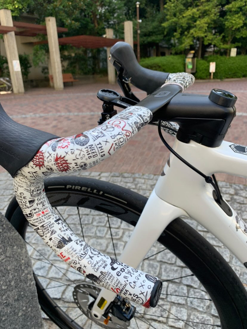 GRAFFITI WHITE HANDLEBAR TAPE