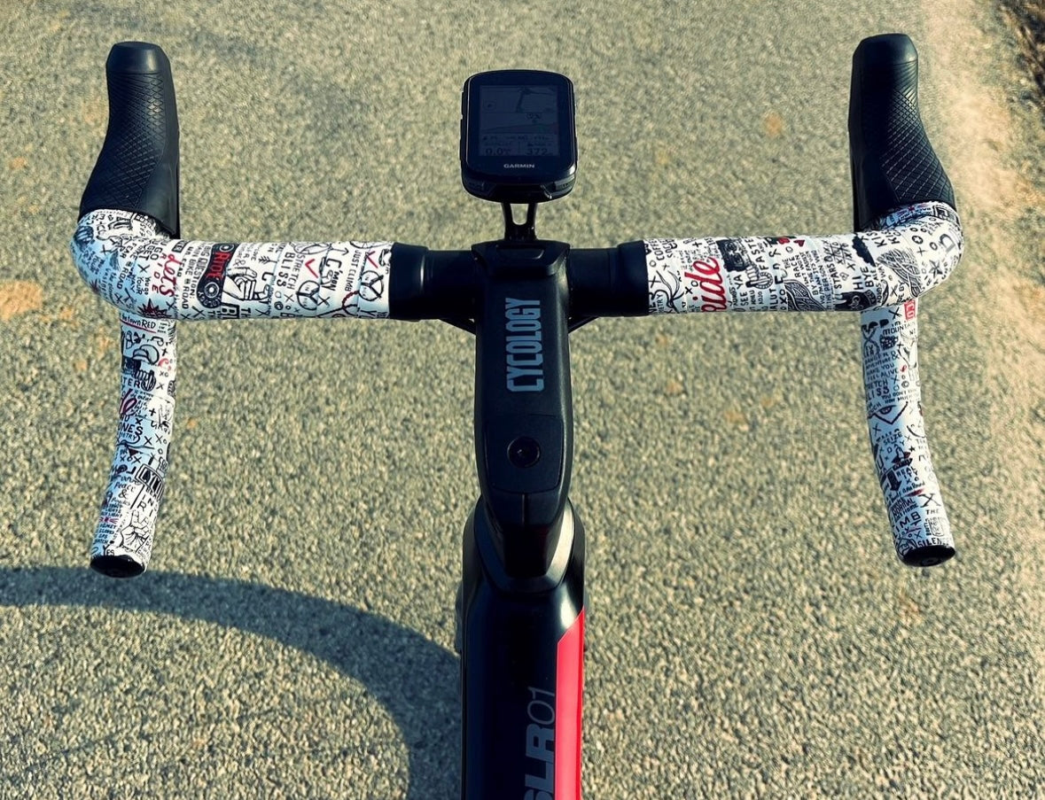 GRAFFITI WHITE HANDLEBAR TAPE