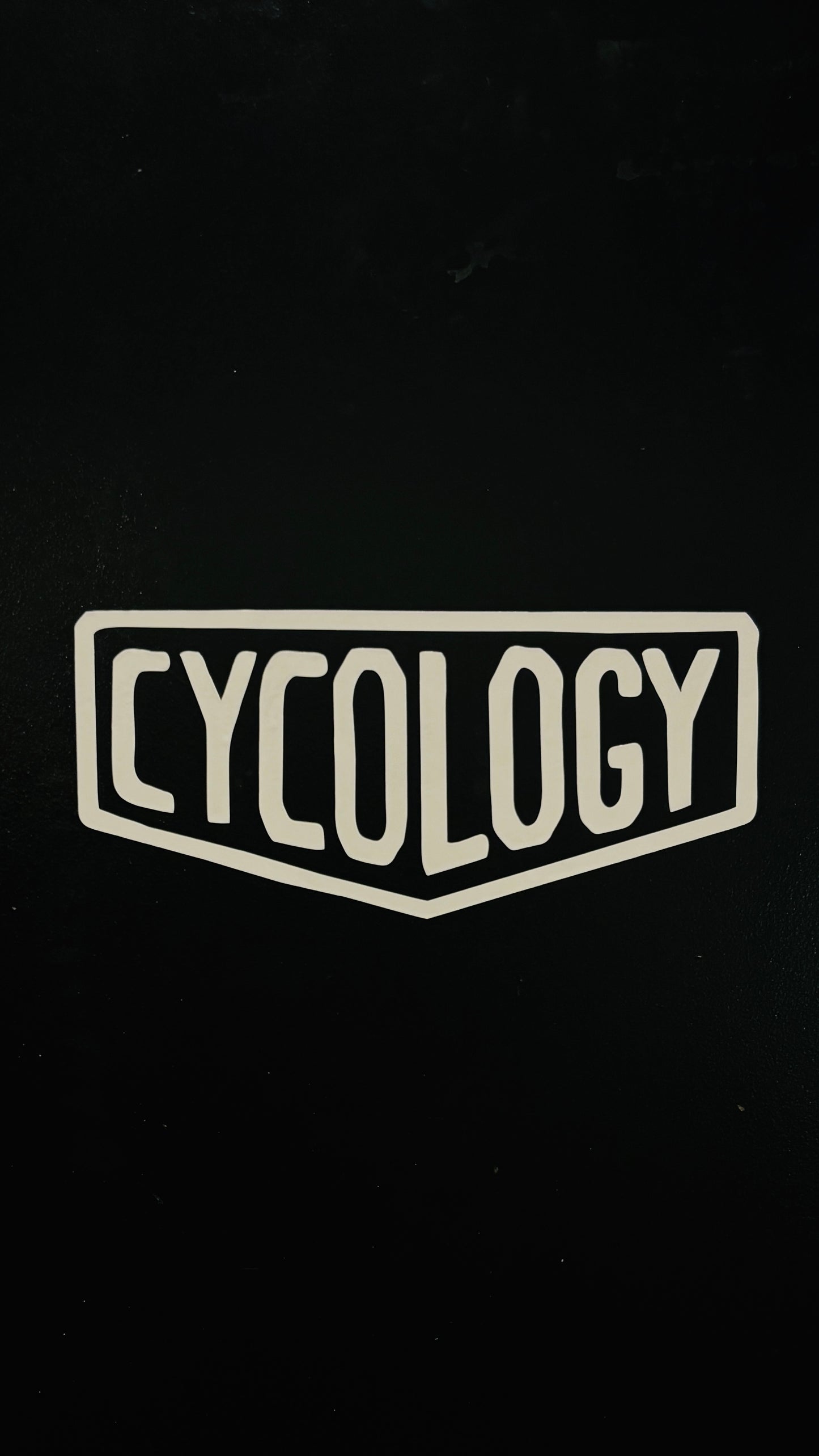 CYCOLOGY　LOGOカッティングステッカー　ホログラム･黒･白