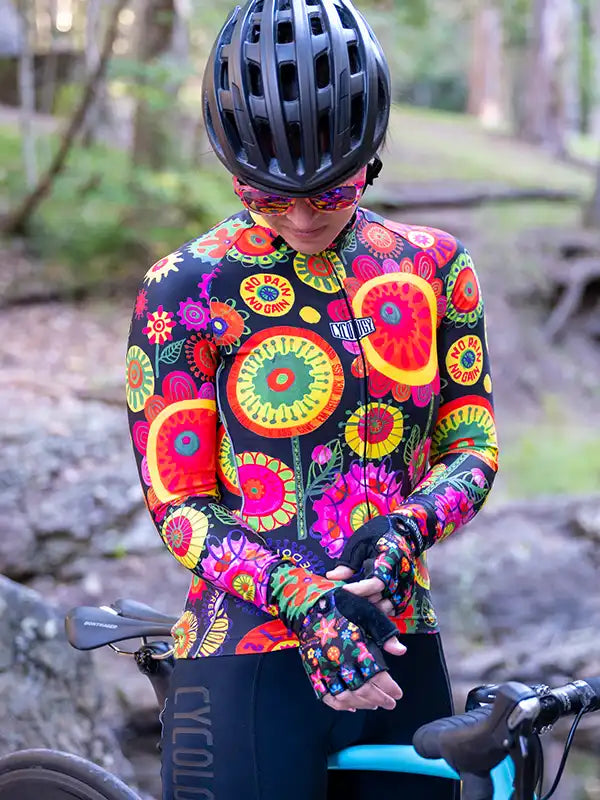 HEAVY PEDAL WOMEN'S LONG SLEEVE JERSEY BLACK