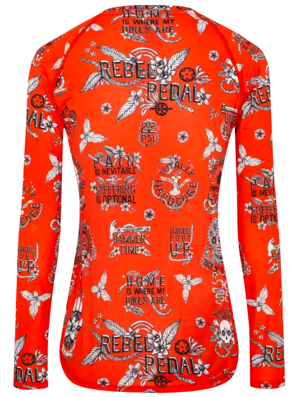 REBEL PEDAL WOMEN'S LONG SLEEVE MTB JERSEY