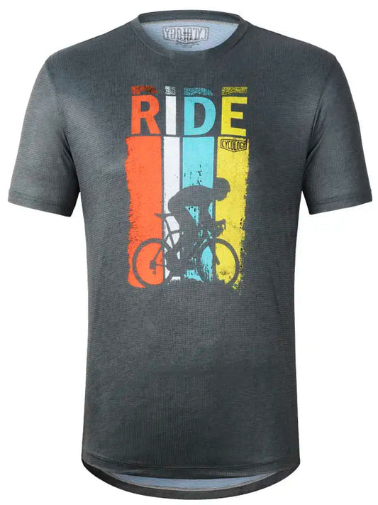 RIDE DARK GREY MEN'S TECHNICAL T-SHIRT
