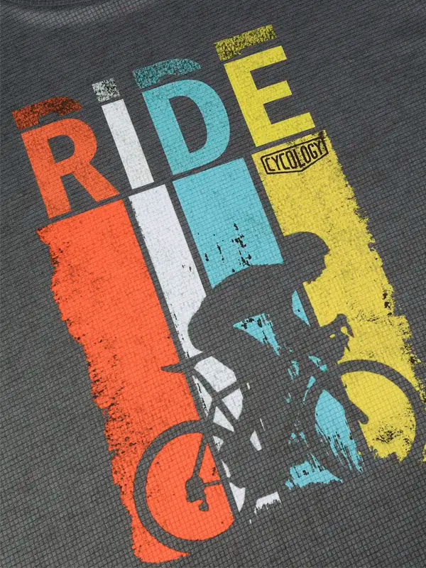 RIDE DARK GREY MEN'S TECHNICAL T-SHIRT