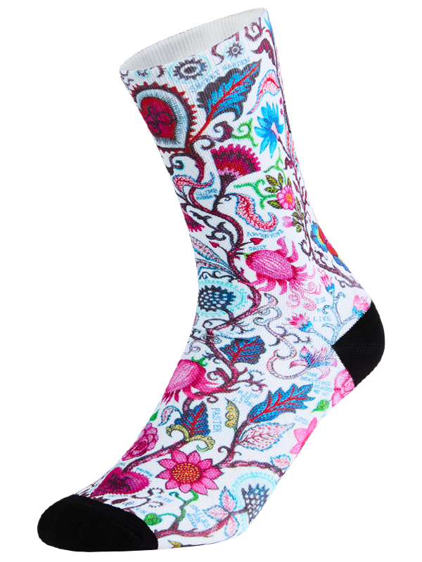 SECRET GARDEN WHITE CYCLING SOCKS