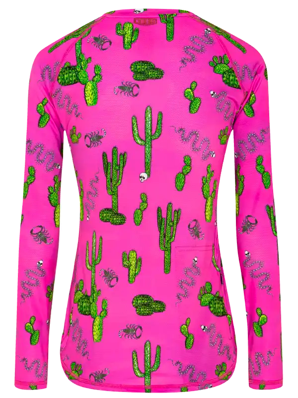 TOTALLY CACTUS WOMEN'S LONG SLEEVE MTB JERSEY