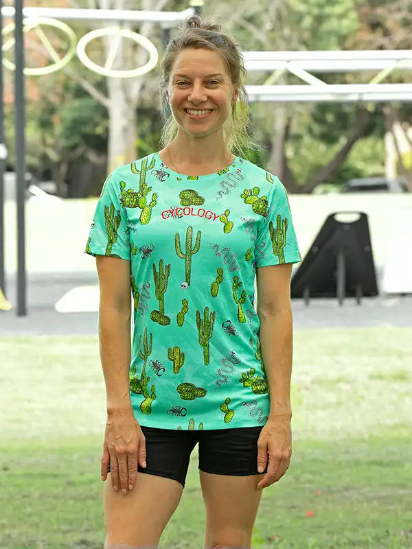 TOTALLY CACTUS WOMEN'S TECHNICAL T-SHIRT