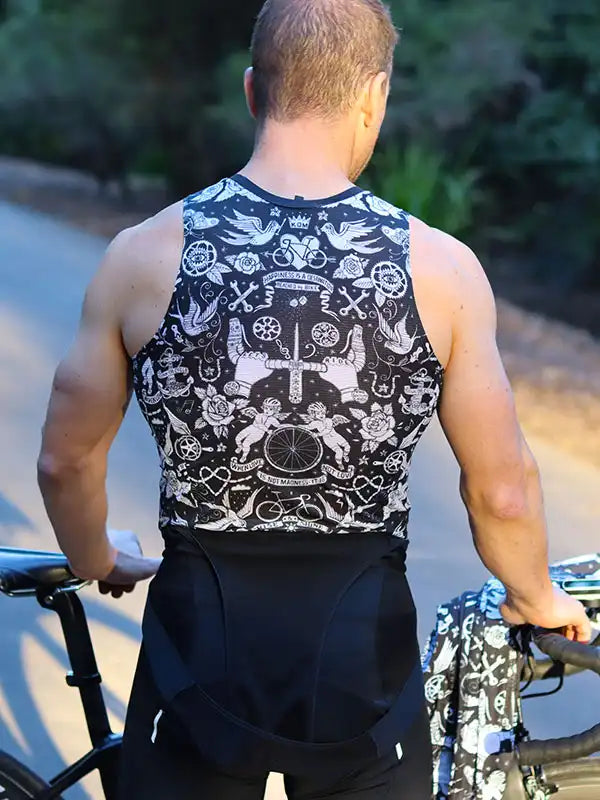 VELO TATTOO MEN'S SLEEVELESS BASE LAYER