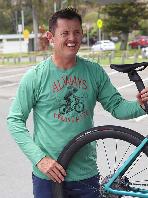 Always Ready to Ride Men's Long Sleeve Tshirt