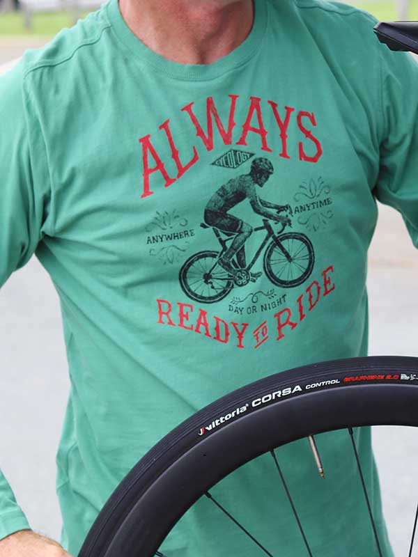 Always Ready to Ride Men's Long Sleeve Tshirt