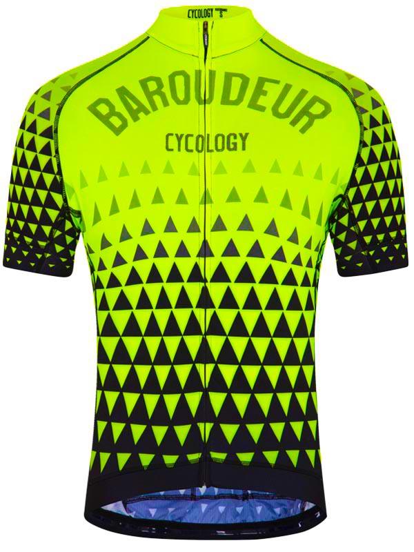 BAROUDEUR (LIME) MEN'S CYCLING JERSEY