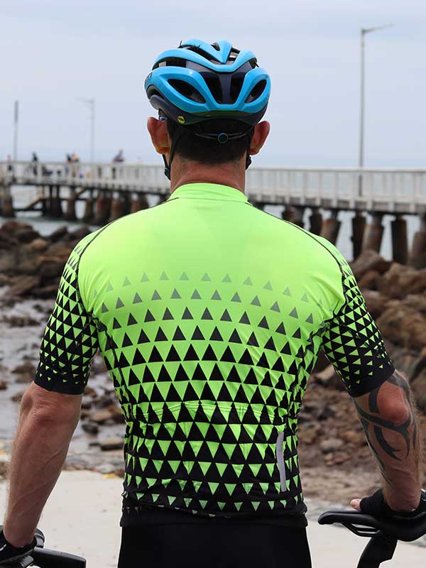BAROUDEUR (LIME) MEN'S CYCLING JERSEY