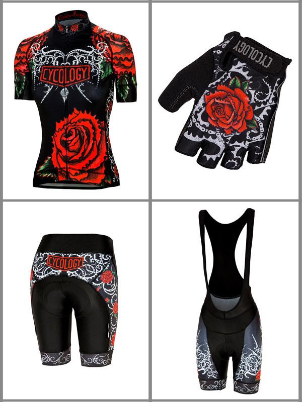 Black Rose Women's サイクルジャージ