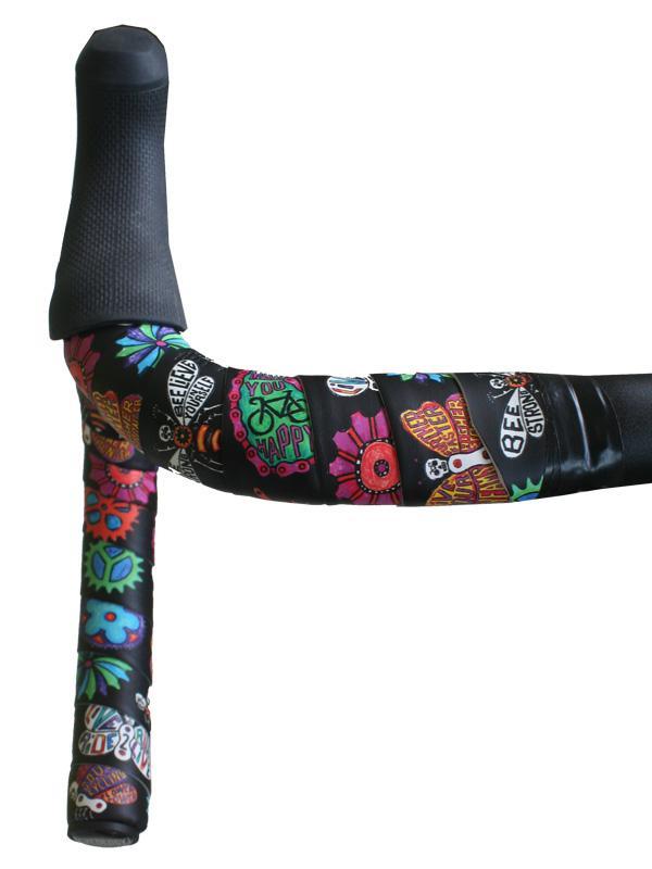 Boho Black Cycling Handlebar Tape | Cycology Clothing