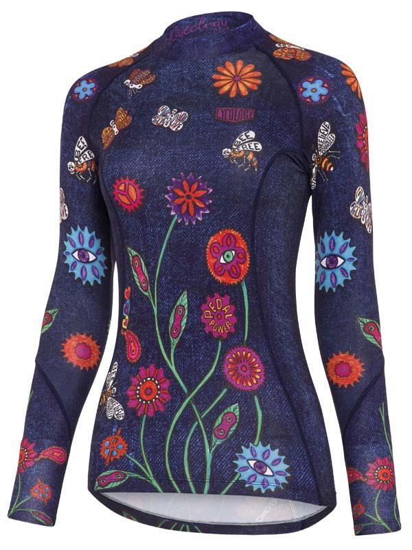 Boho Womens Long Sleeve Cycling Base Layer | Cycology 