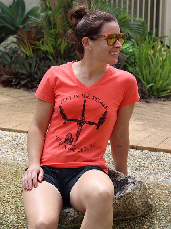 FEET IN THE PEDALS WOMEN'S T SHIRT