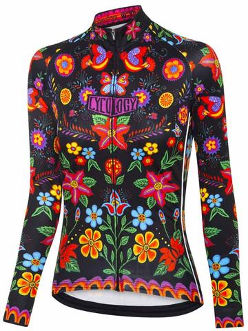 FRIDA (BLACK) WOMEN'S LONG SLEEVE CYCLING JERSEY