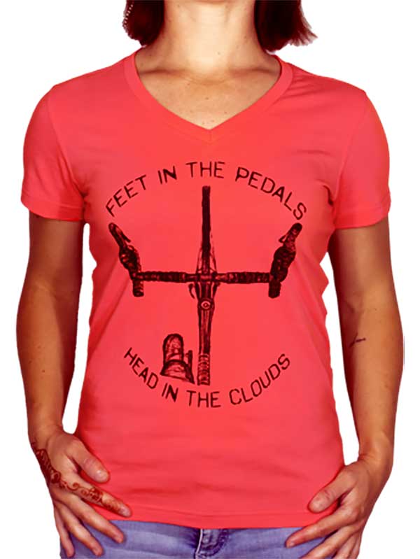 FEET IN THE PEDALS WOMEN'S T SHIRT