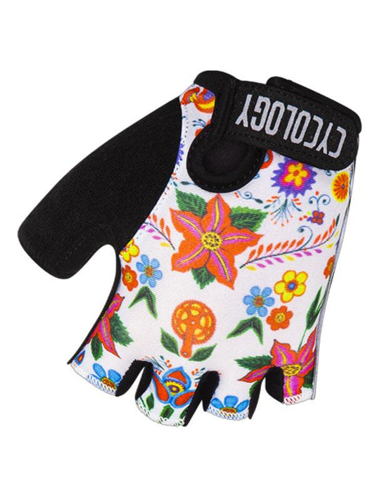 Frida (White) Cycling Gloves　指切りグローブ