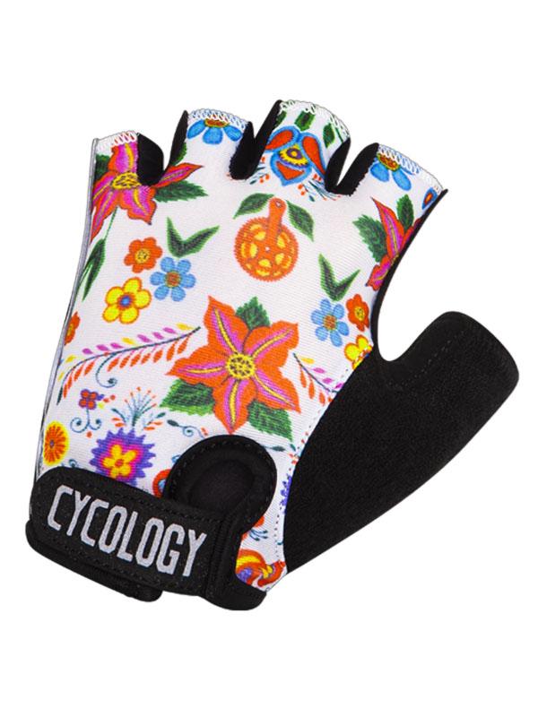 Frida (White) Cycling Gloves　指切りグローブ