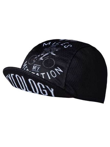 Miles are my Meditation Black　CYCLING CAP
