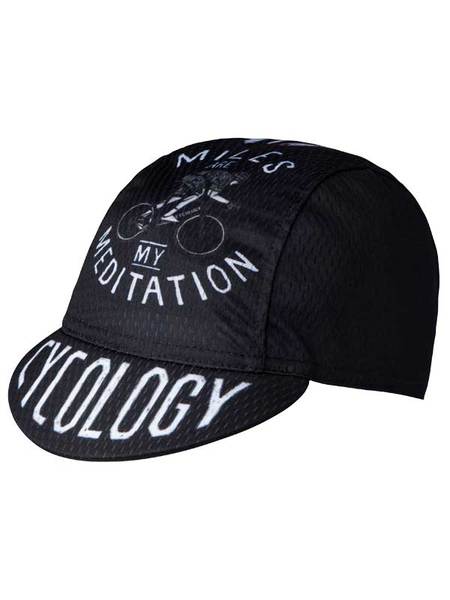 Miles are my Meditation Black　CYCLING CAP