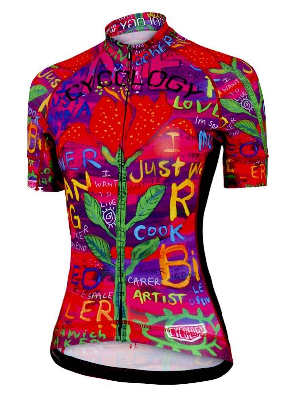 See Me Womens Short Sleeve Pink Cycling Jersey | Cycology Clothing