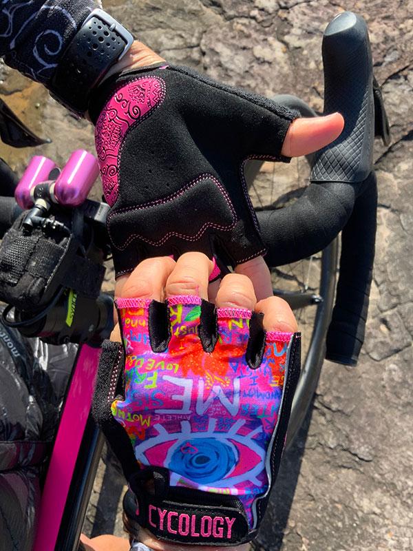 See Me Pink Cycling Gloves | Cycology Clothing AUS