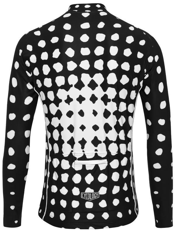 Spot Me Mens Black Long Sleeve Cycling Jersey | Cycology